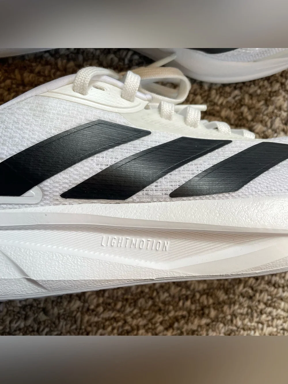 Adidas DURAMO SL 2 RUNNING SHOES White Ortholite comfort women’s 7.5